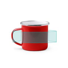 Taza metálica esmaltada | ZONA2 | 145 x 40