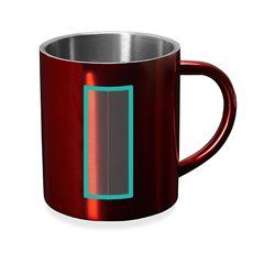 Taza metálica personalizada de doble pared | ZONA3 | 25 x 60