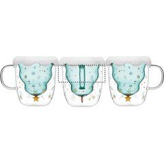 Taza Navideña Termo con Tapa-Posavasos | Circunferencia | 110 x 40