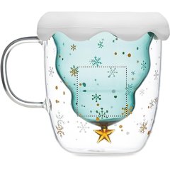 Taza Navideña Termo con Tapa-Posavasos | Lateral Izquierdo | 40 x 40