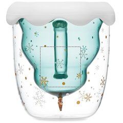 Taza Navideña Termo con Tapa-Posavasos | OPPOSITE OF HANDLE | 40 x 40
