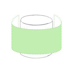 Taza personalizable alta calidad | Alrededor de la taza | 165 x 70