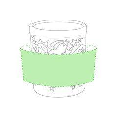 Taza personalizable para colorear | Alrededor de la taza | 180 x 50