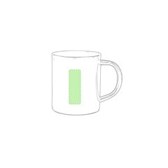 Taza personalizada de acero inoxidable con diseño bicolor | Cara A | 25 x 60