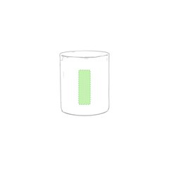 Taza personalizada de acero inoxidable con diseño bicolor | Cara central | 25 x 60
