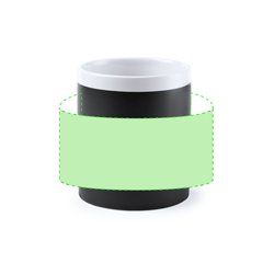 Taza Pizarra Negra 350ml | Alrededor de la taza | 160 x 70