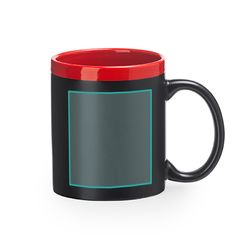 Taza pizarra con tiza y borde lacado | ZONA2 | 38 x 60
