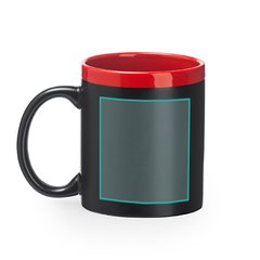 Taza pizarra con tiza y borde lacado | ZONA3 | 38 x 60
