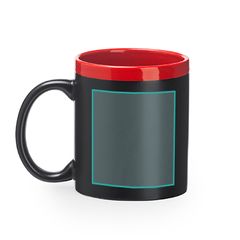 Taza pizarra con tiza y borde lacado | ZONA3 | 38 x 60