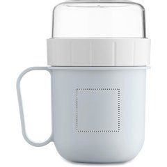 Taza portátil con tapa y doble recipiente | Lateral Izquierdo | 40 x 40