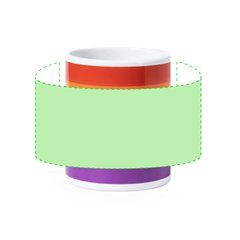 Taza Rainbow 370 ml | Alrededor de la taza | 165 x 60