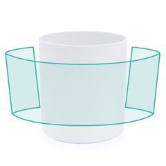Taza reutilizable de PLA 350 ml | ZONA1 | 160 x 60