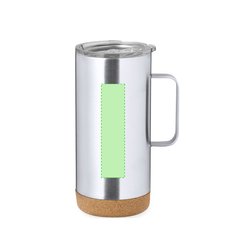 Taza Térmica de Acero Inox con Base de Corcho | Area 3 | 25 x 100