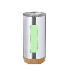 Taza Térmica de Acero Inox con Base de Corcho | Area 4 | 25 x 100