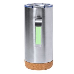 Taza Térmica de Acero Inox con Base de Corcho | Area 5 | 13 x 45