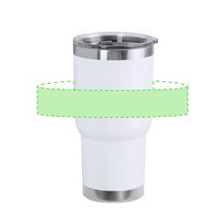 Taza Térmica Acero Inox Reciclado asa | Area 1 | 165 x 40