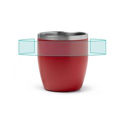 Taza térmica de acero inoxidable de 300 ml | ZONA4 | 190 x 20