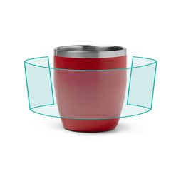 Taza térmica de acero inoxidable de 300 ml | ZONA4 | 190 x 40