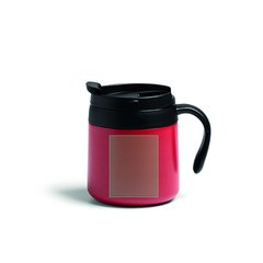 Taza térmica de acero con tapa y asa ergonómica | ZONA2 | 40 x 50