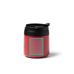 Taza térmica de acero con tapa y asa ergonómica | ZONA4 | 40 x 50