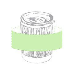 Taza Térmica Bambú 300ml | Alrededor de la taza | 165 x 50