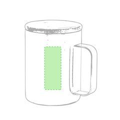 Taza Térmica Inox. con tapa Bambú | Centrado | 20 x 70