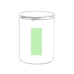 Taza Térmica Inox. con tapa Bambú | Centrado en el asa | 10 x 45