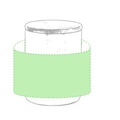 Taza Térmica Inox. con tapa Bambú | Centrado alrededor de la taza | 160 x 70