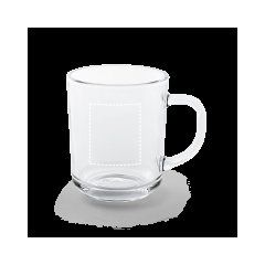 Taza Vidrio 230ml con Sonrisa en la Base | Cuerpo | 50 x 60