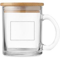 Taza Vidrio Reciclado 300ml | Lateral Derecho | 45 x 35