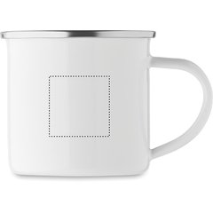 Taza Vintage 200ml para Sublimación | Lateral Derecho | 30 x 30