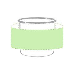 Taza Vintage 380ml Acero y Cromado | Alrededor de la taza | 165 x 50