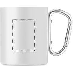 Taza Vintage Inox Doble Pared y asa Mosquetón | Lateral Derecho | 35 x 50