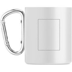 Taza Vintage Inox Doble Pared y asa Mosquetón | Lateral Izquierdo | 35 x 50