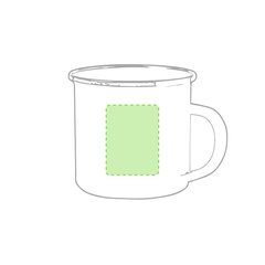 Taza Vintage Sublimación 380ml | Lado Izquierdo | 25 x 50