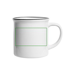 Taza Vintage para Sublimación Artesanal | Derecha | 70 x 40