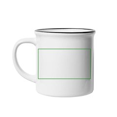 Taza Vintage para Sublimación Artesanal | Izquierda | 70 x 40