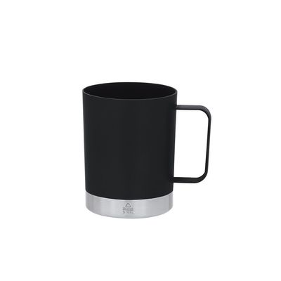Taza 400ml PP reciclado y base inox Neg