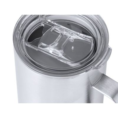 Taza Térmica de Acero Inox con Base de Corcho