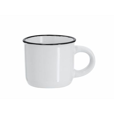 Taza cerámica 85ml vintage bicolor sublimación Neg