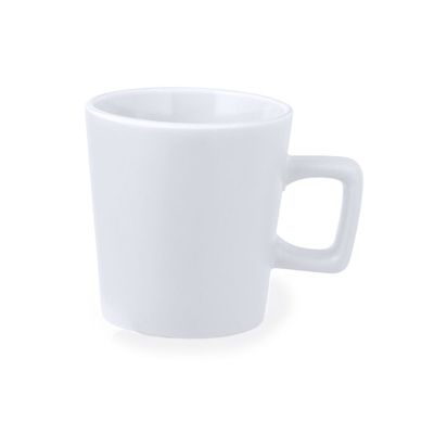 Taza Cerámica 300ml asa Cuadrada Bla