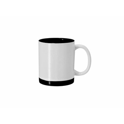 Taza cerámica 350 ml blanca sublimación detalles color Neg