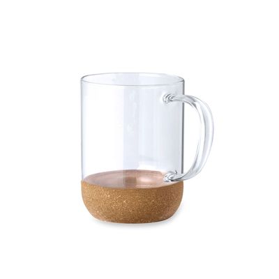 Taza Borosilicato/Corcho 450ml