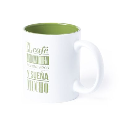 Taza blanca alta calidad interior de colores especial grabado a láser Ver