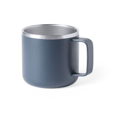 Taza Inox. bicolor de doble pared 350ml Mar