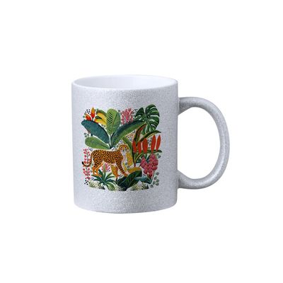 Taza Cerámica con Purpurina 350ml Sublimación Plat