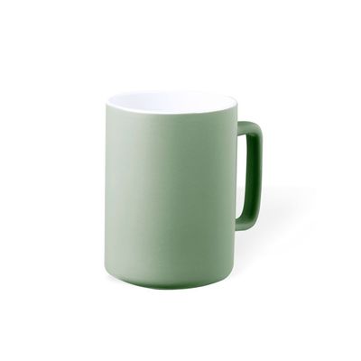 Taza Cerámica Bicolor Asa Recta 420ml