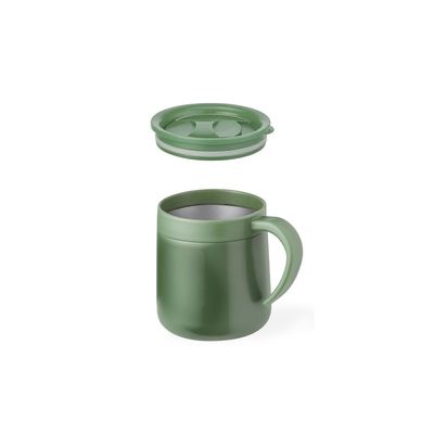 Taza térmica de acero con tapa abrefácil