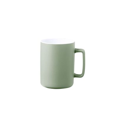 Taza Cerámica Bicolor Asa Recta 420ml