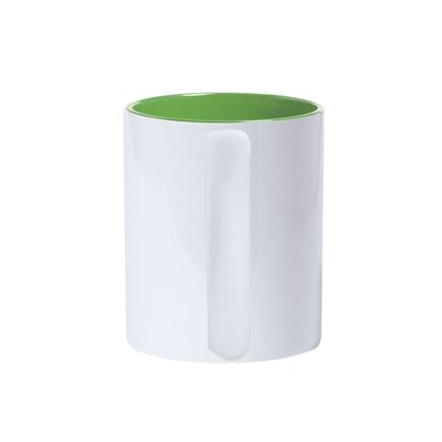 Taza blanca alta calidad interior de colores especial grabado a láser